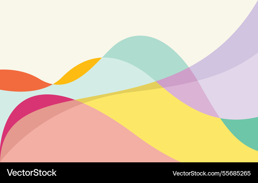 Simple abstract colorful background design wave Vector Image
