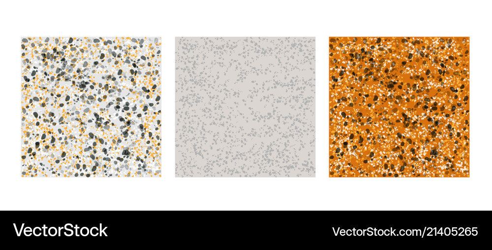 Stone Texture Pattern Set vector image