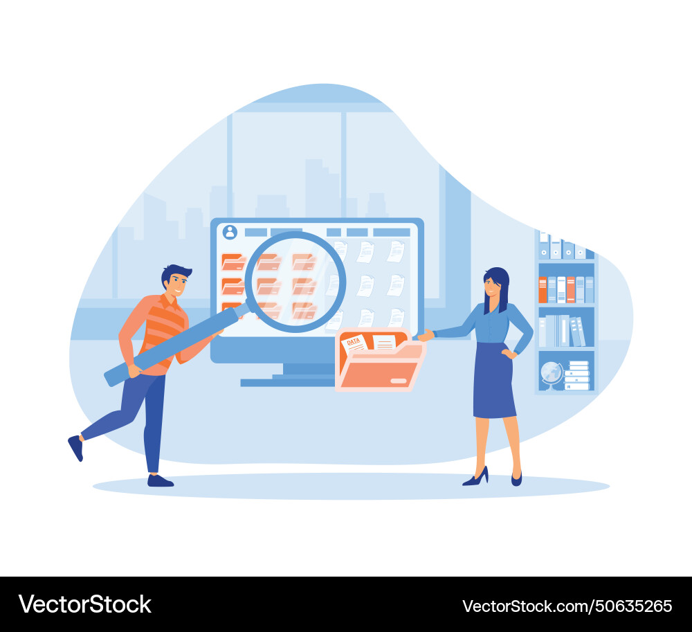 Storage concept cloud computing data Vector Image