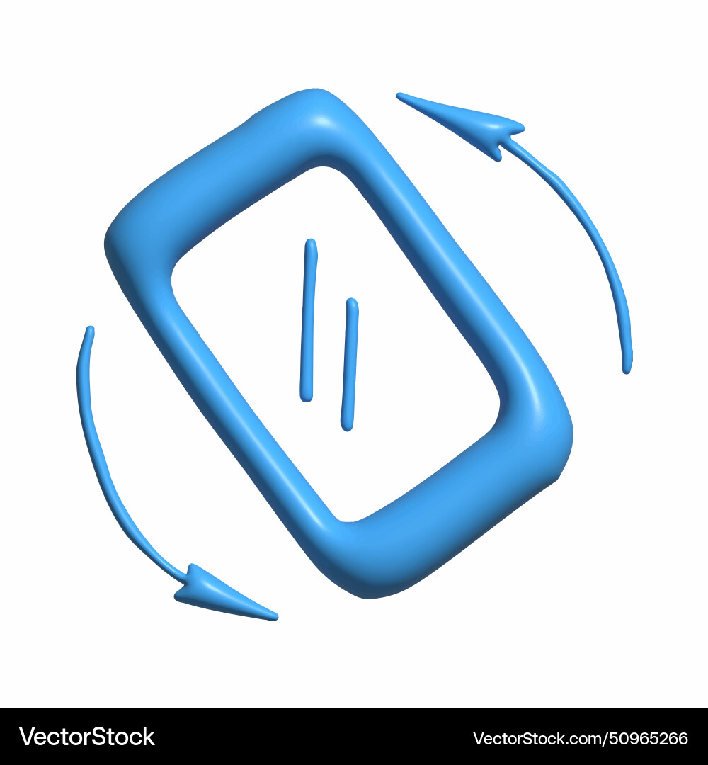 3d rotate mobile phone device rotation set 3d rotate mobile phone device rotation set vector image