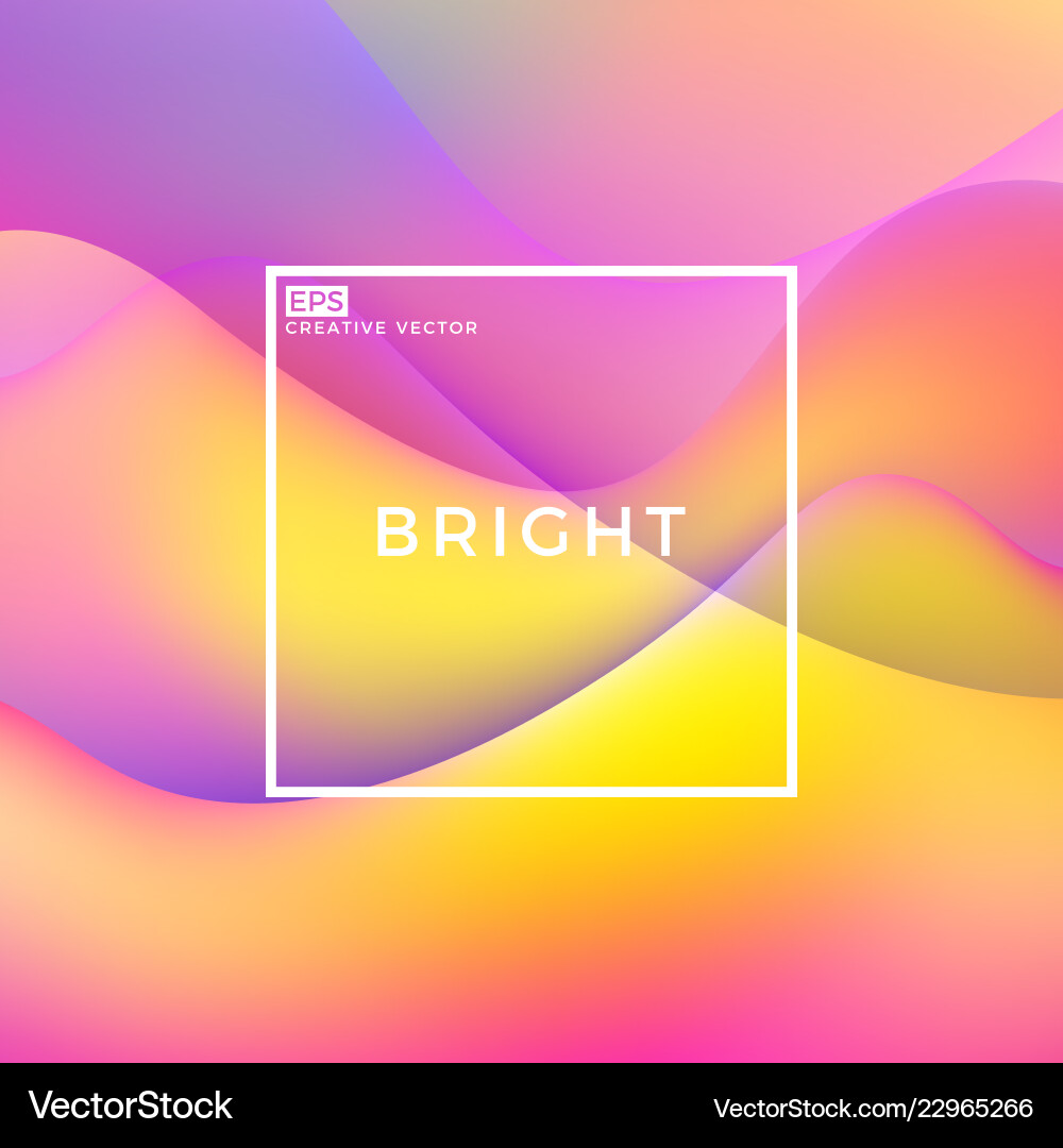 Abstract Wavy Color Gradient Background vector image