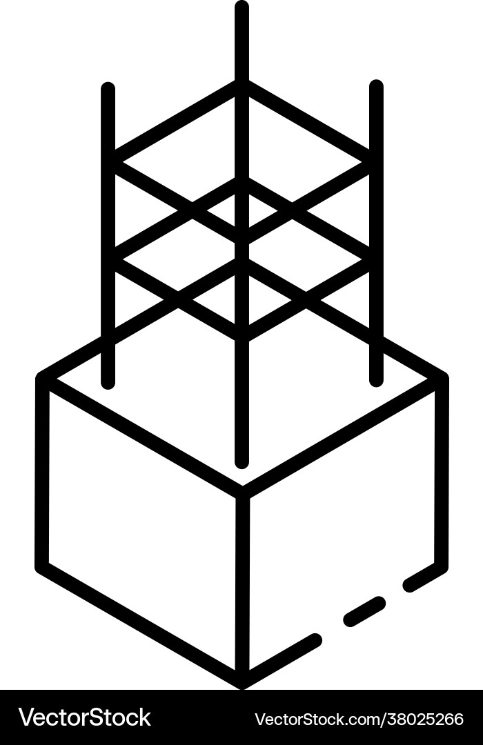 Building foundation Vector Image