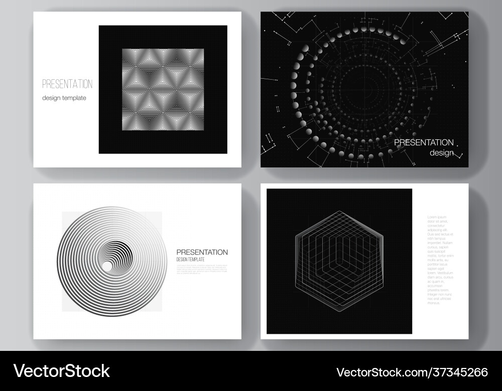 Layout presentation slides design Layout presentation slides design vector image