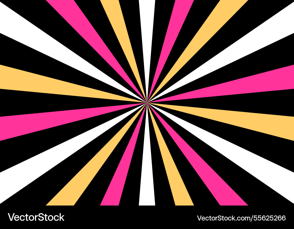 Retro background with radial sunburst pattern Vector Image