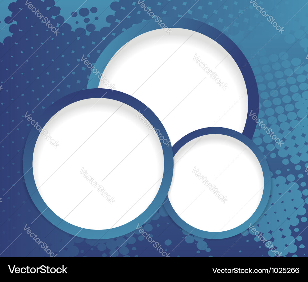 Web design buttons on dark halftone vector image