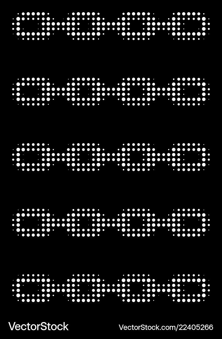 White halftone blockchain list icon Vector Image