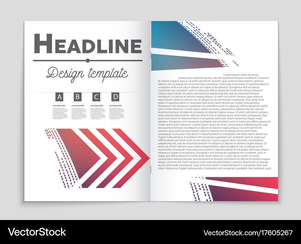 Abstract layout background set for art Vector Image