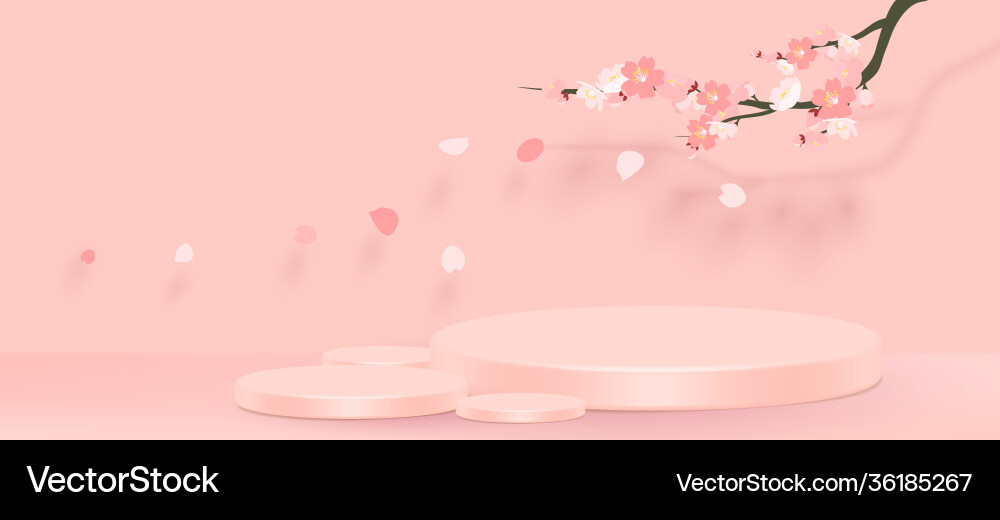 Abstract minimal scene with geometric forms Vector Image