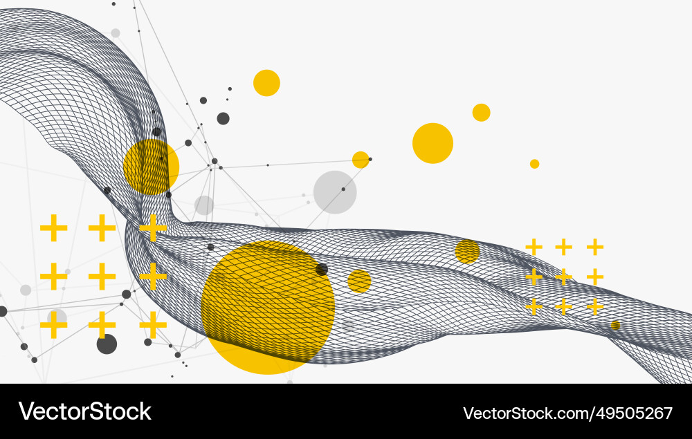 Abstract wave is made in a frame style Abstract wave is made in a frame style Vector Image