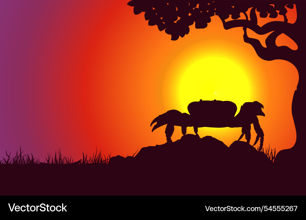 An of horoscope symbol in landscape background Vector Image