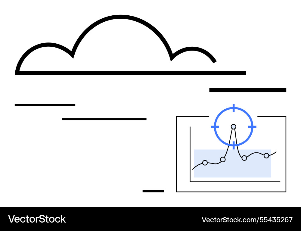 Cloud computing with data analytics Cloud computing with data analytics vector image