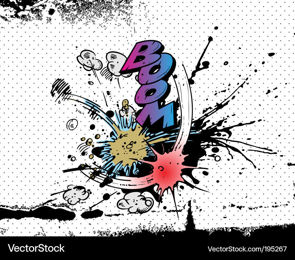 Comic Bursts vektorbild