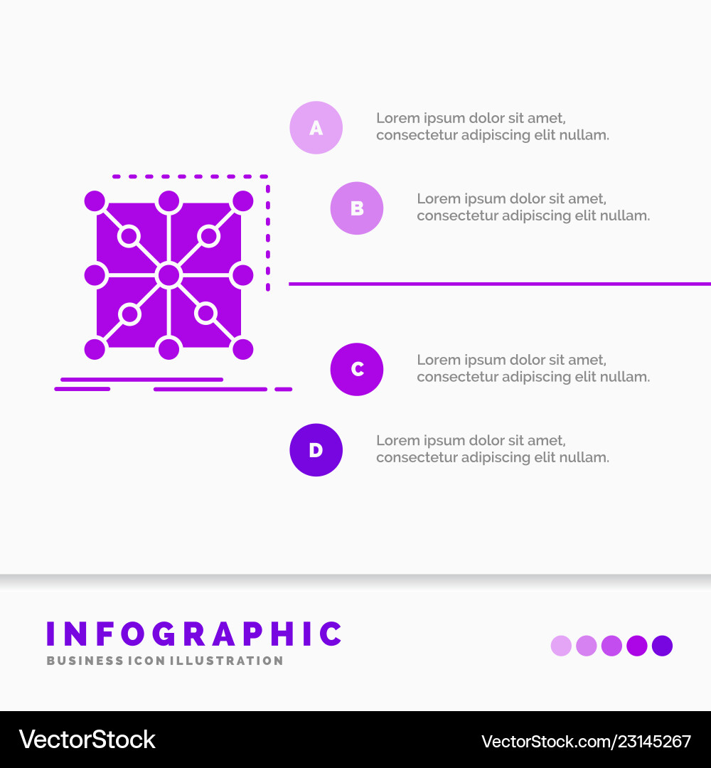Data framework app cluster complex infographics Data framework app cluster complex infographics Vector Image