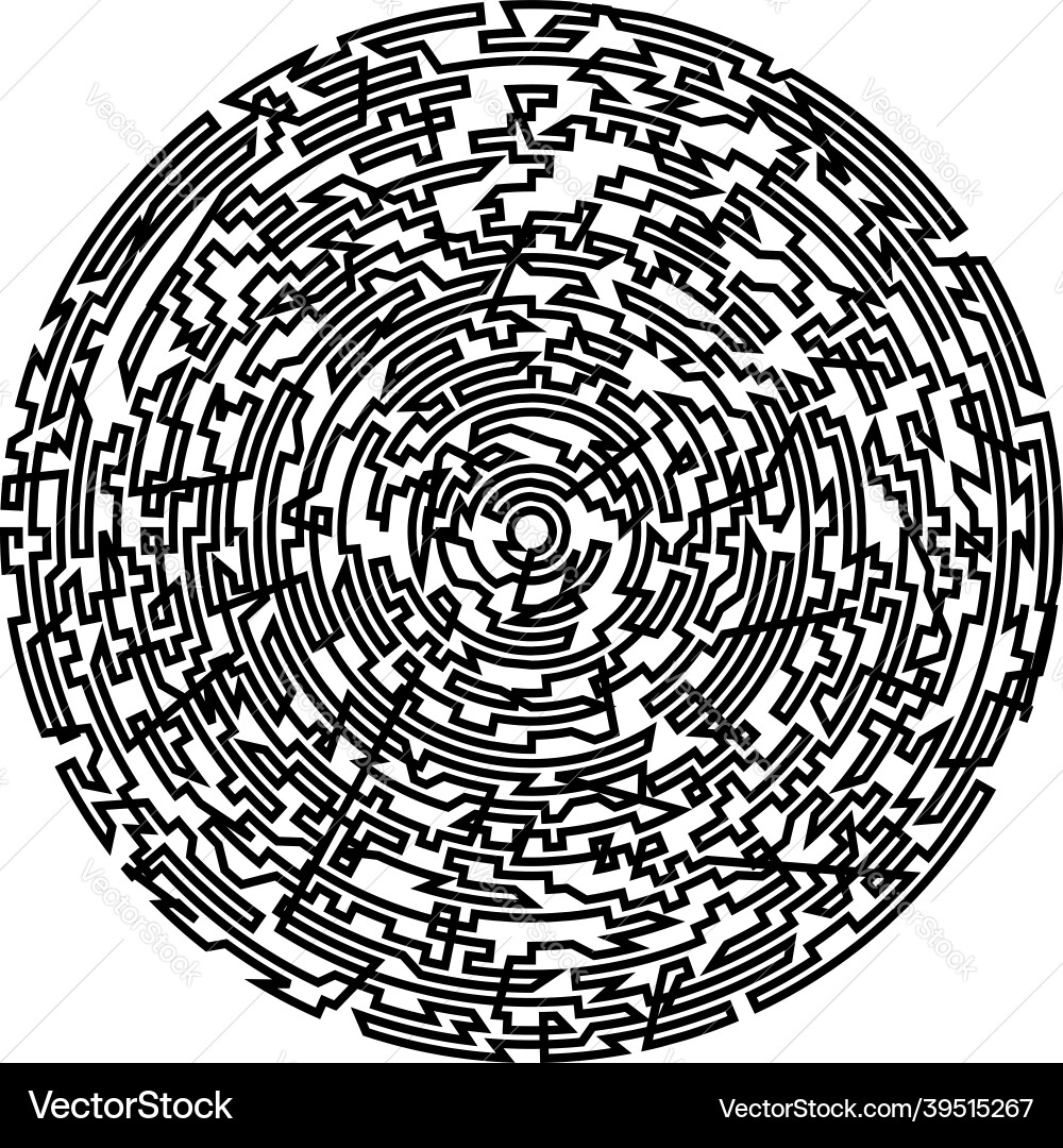 Geometric random circular element abstract Vector Image