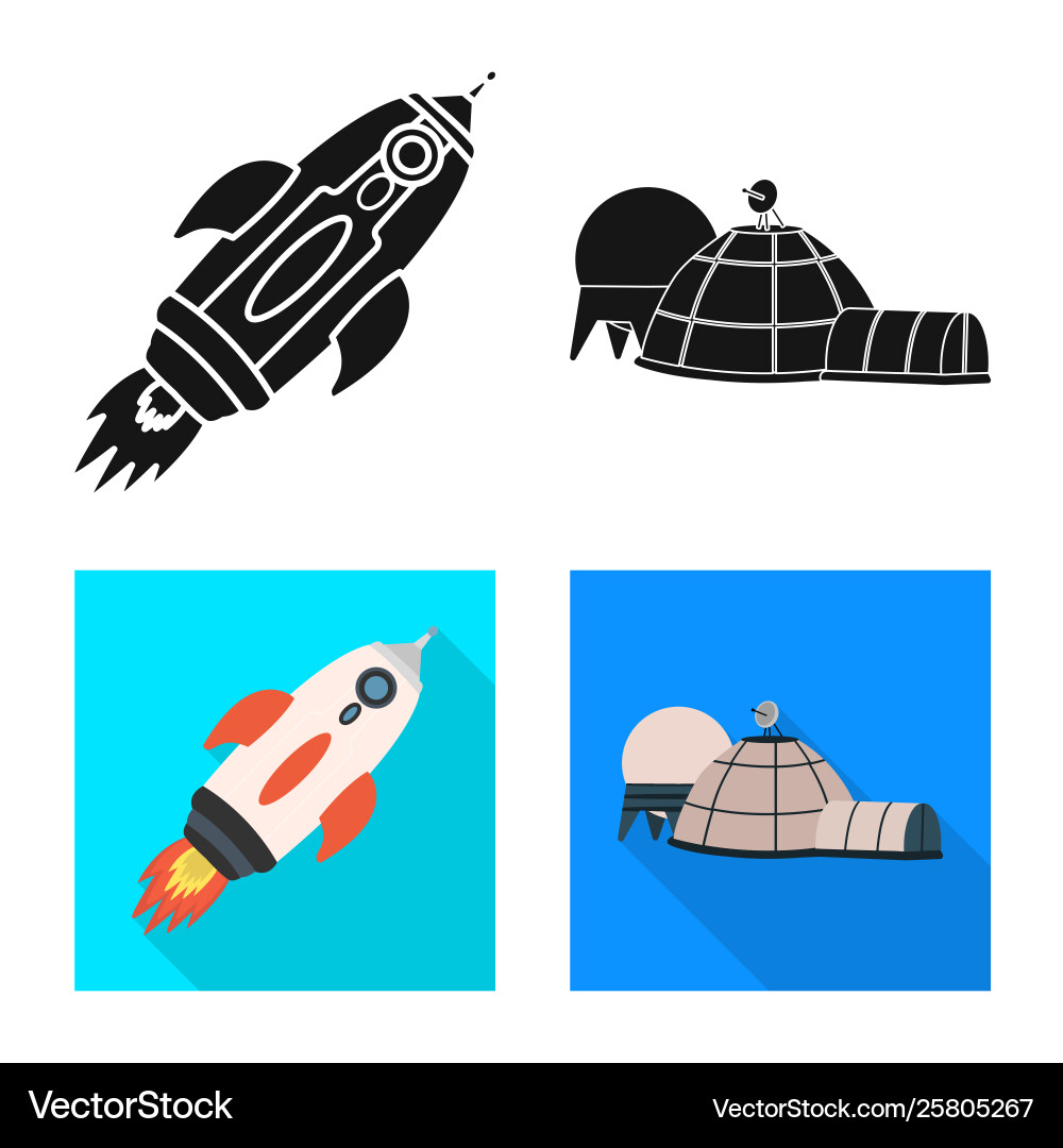 Isolated object astronomy and technology symbol Vector Image