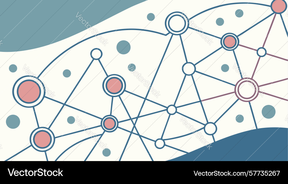 Light-toned abstract network symbolizing digital Vector Image