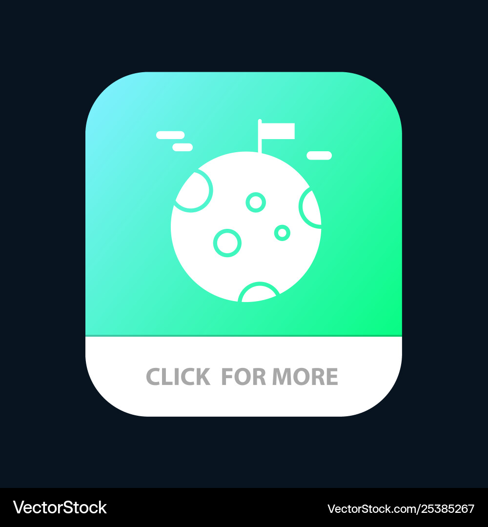 Planet gas giant space mobile app button android Vector Image