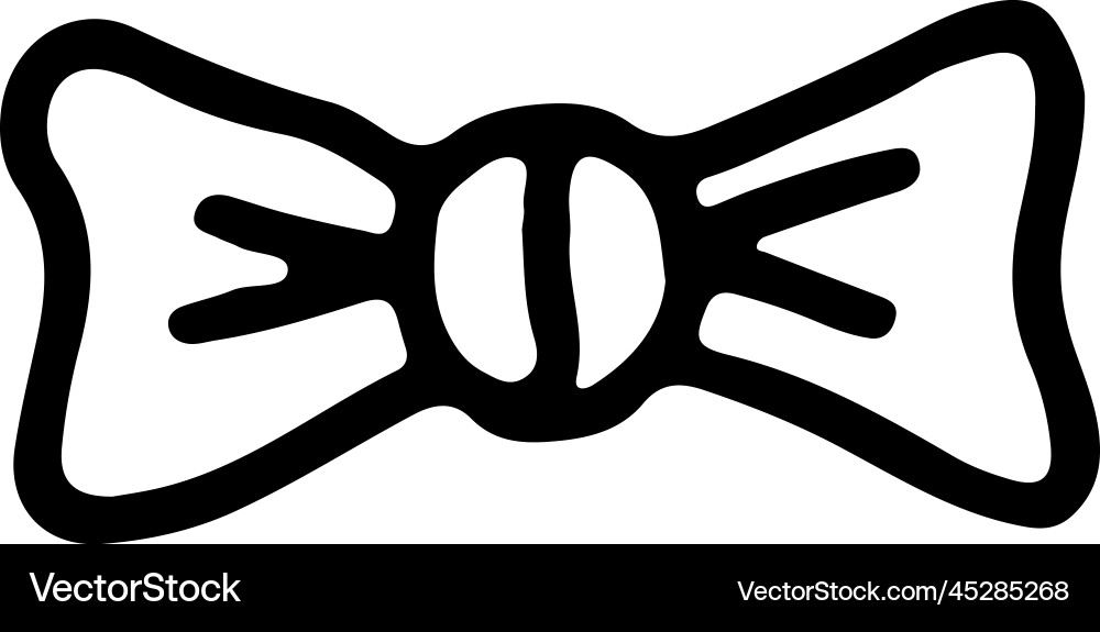 Bowtie icon linear necktie fancy accessory Bowtie icon linear necktie fancy accessory vector image