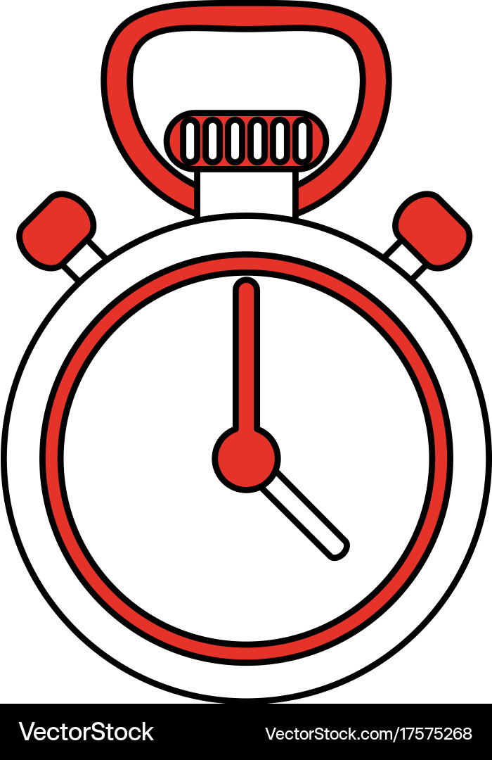 Clock timer isolated Vector Image