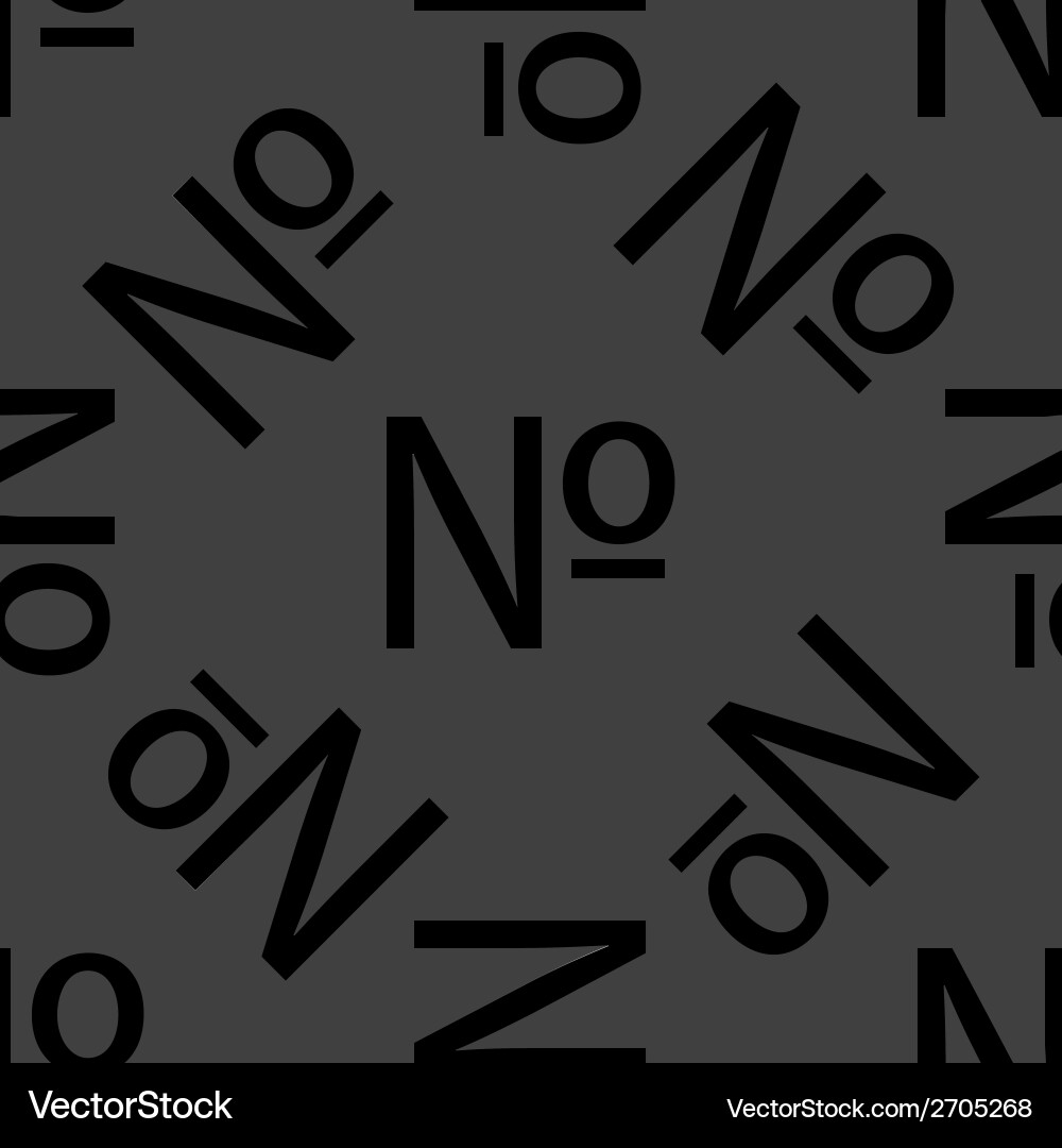Number web icon flat design seamless pattern vector image