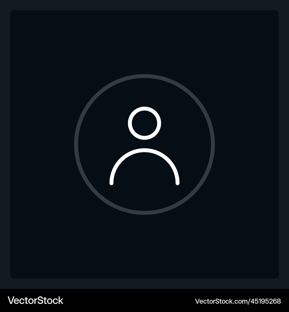 Profile avatar ui element template Profile avatar ui element template vector image
