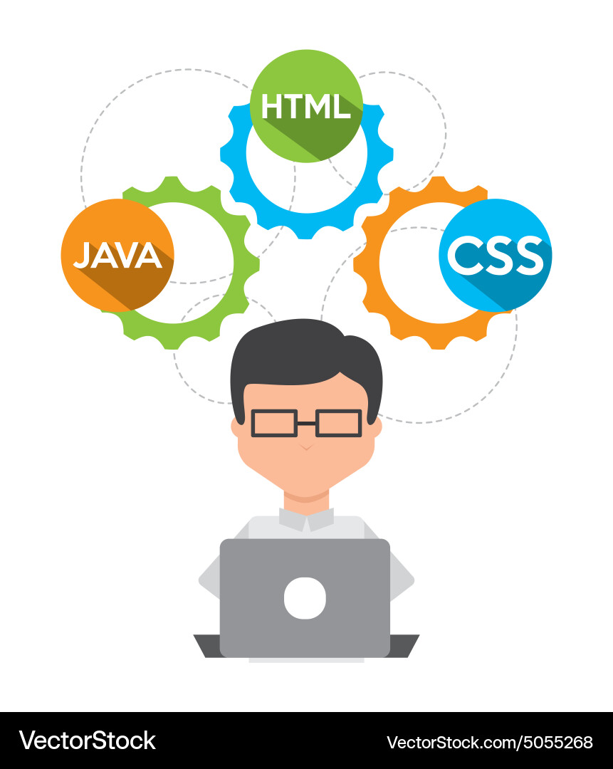 Programming software Vector Image