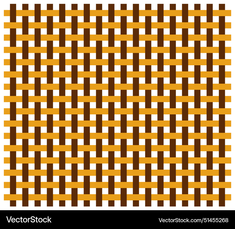 Repeated weave rattan pattern Vector Image