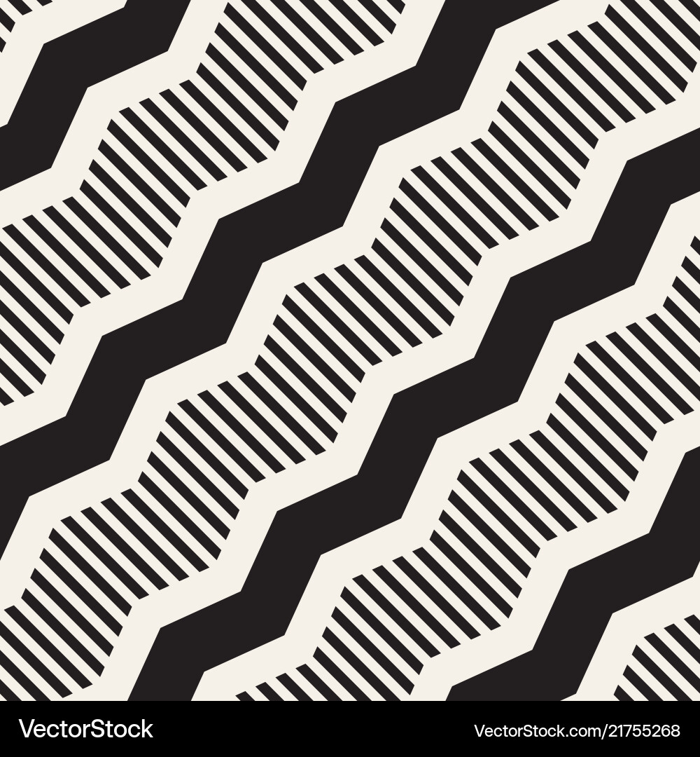 Zigzag Line Pattern - Abstract Style vector image