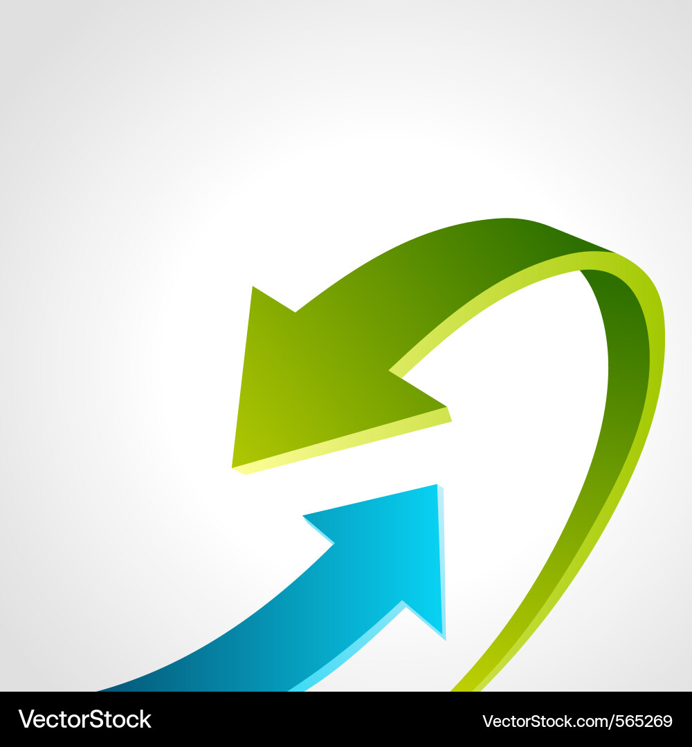 Arrow Charts & Graphs vector image
