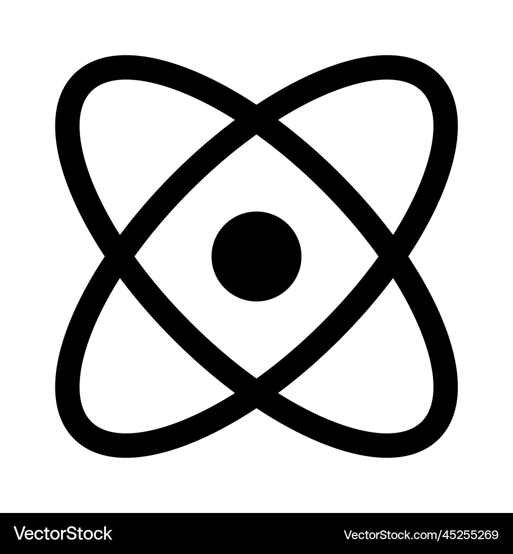 Atomic Element Icon vector image