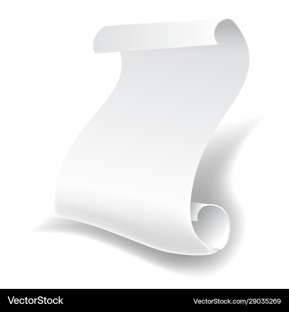 Sheet paper isolated 3d object printing Sheet paper isolated 3d object printing vector image