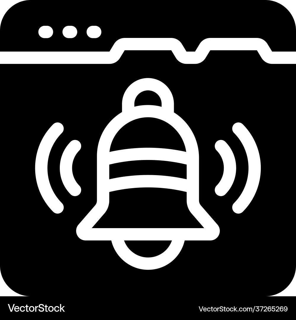 Web notification Vector Image