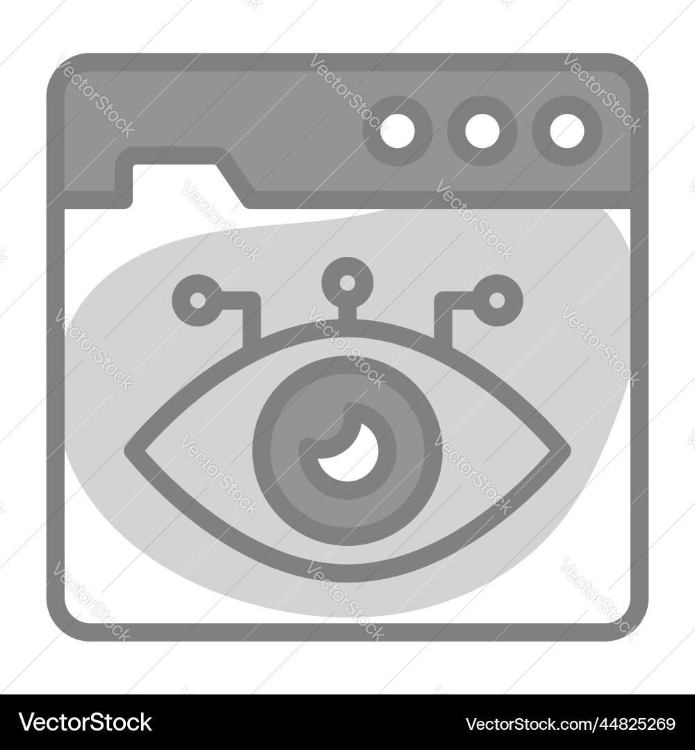 Web vision icon user interface as a simple sign Vector Image