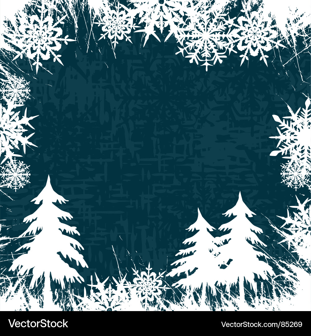 Winter Snowflake Background Vector Image