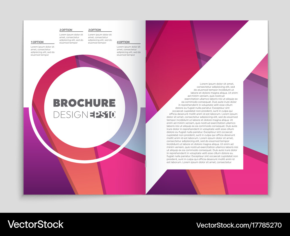 Abstract layout background set for art Vector Image
