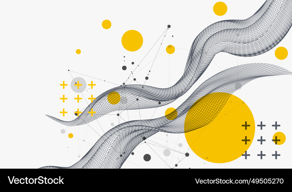 Abstract wave is made in a frame style Abstract wave is made in a frame style vector image
