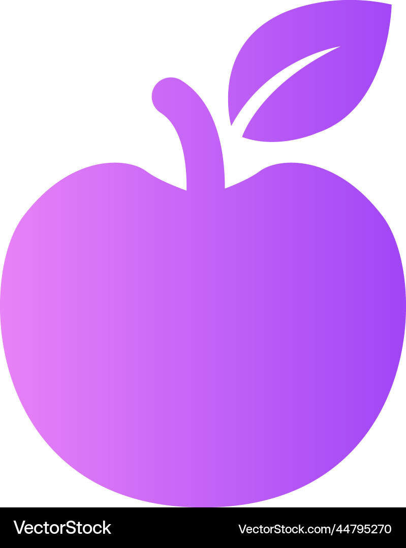 Apple gradient universal icon ui ux element sign Vector Image