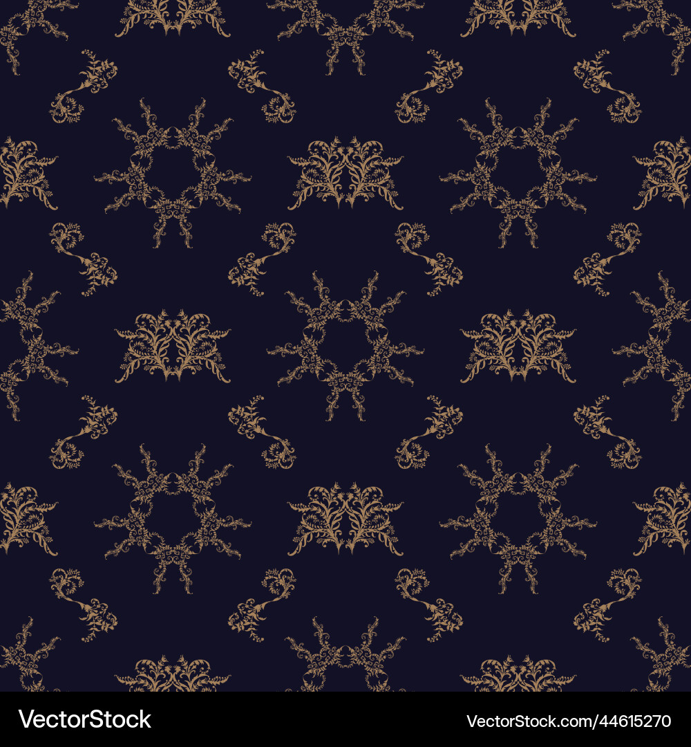 Damask seamless pattern background Damask seamless pattern background Vector Image