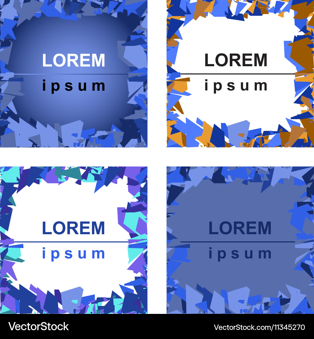 Frame with triangles texture Vector Image
