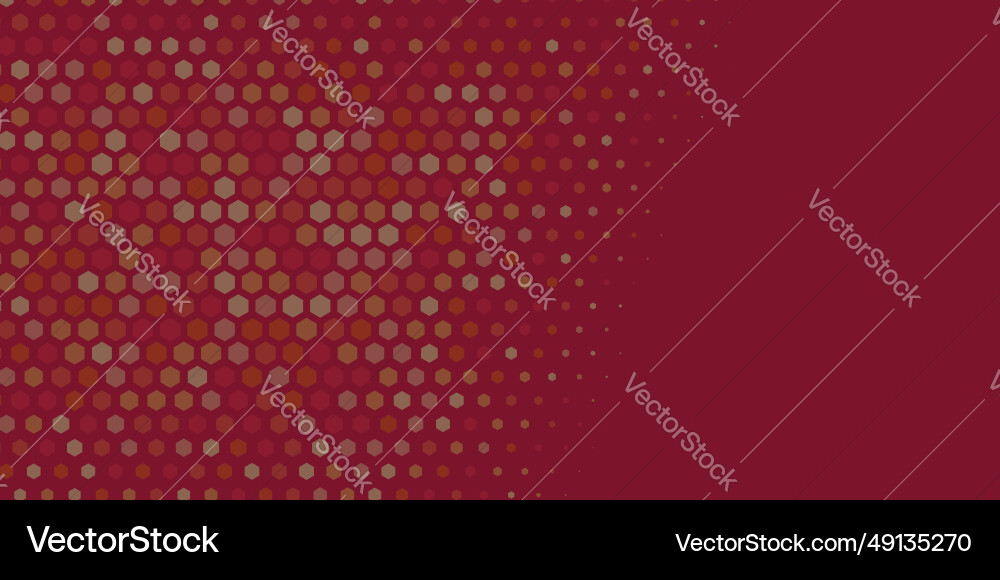 Geometric multi size hexagon with color Vector Image