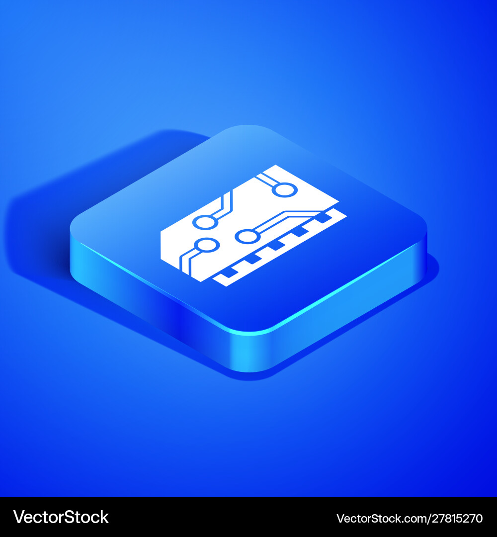 Isometric ram random access memory icon isolated Isometric ram random access memory icon isolated Vector Image