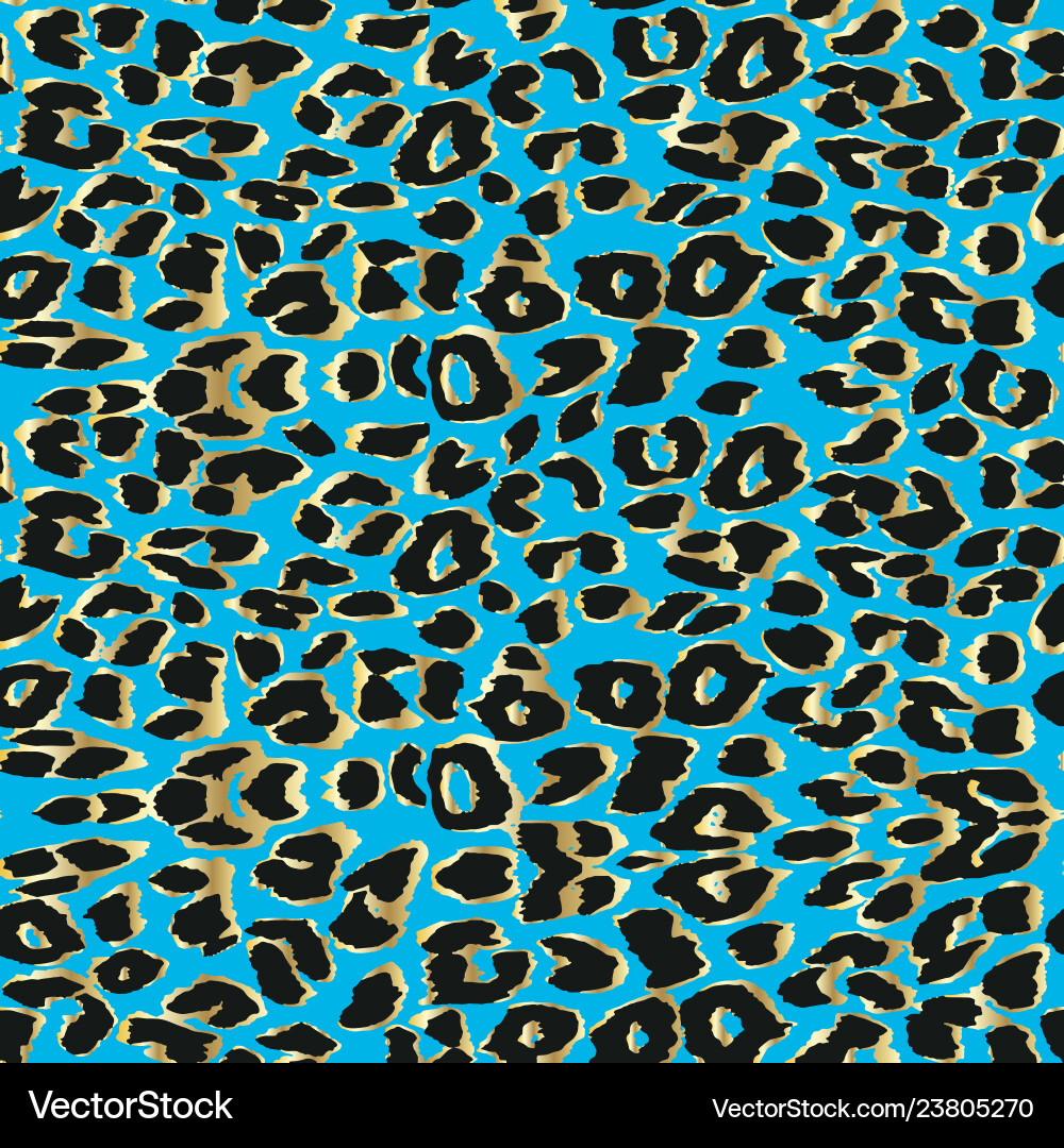 Leopard Print Seamless Pattern vector image