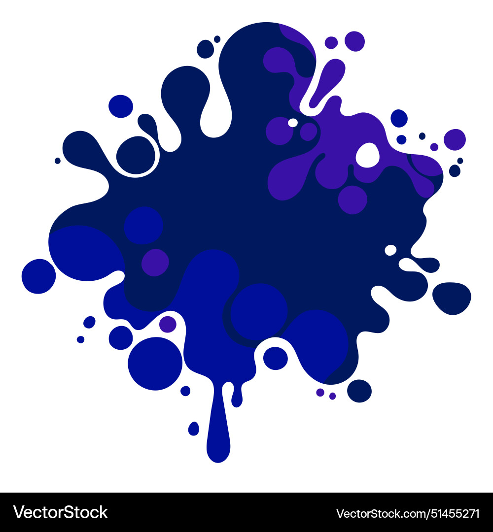 Abstract complex shape fluid blotch spot Vector Image