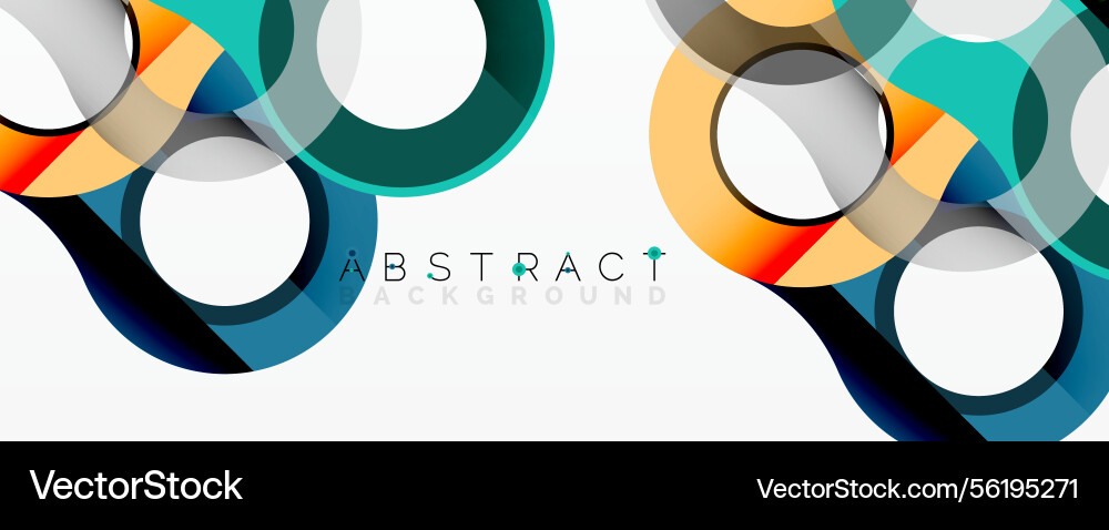 Abstract design features overlapping circles Abstract design features overlapping circles Vector Image