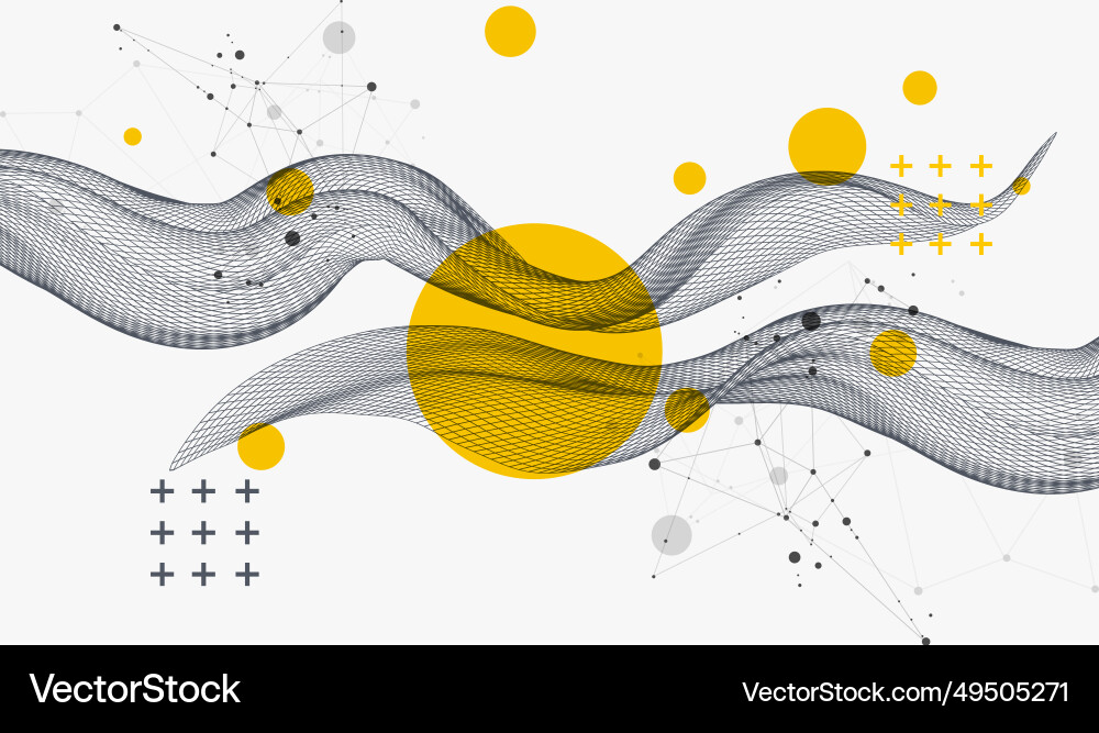 Abstract wave is made in a frame style Abstract wave is made in a frame style Vector Image