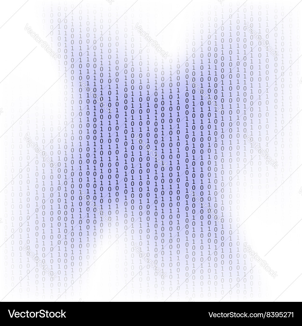 Binary code background Vector Image