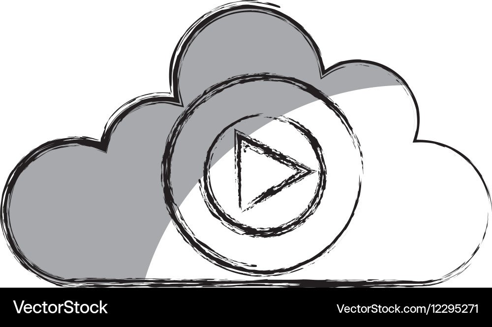 Cloud computing isolated icon Vector Image