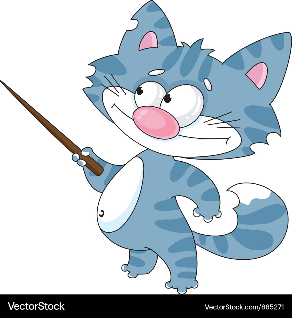 Cute Cat Pointer vector image