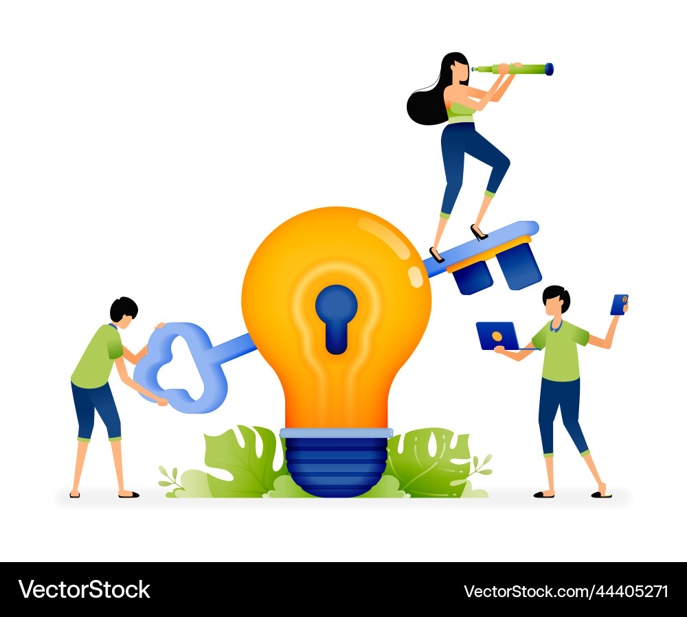 In idea of developing a more protected security Vector Image
