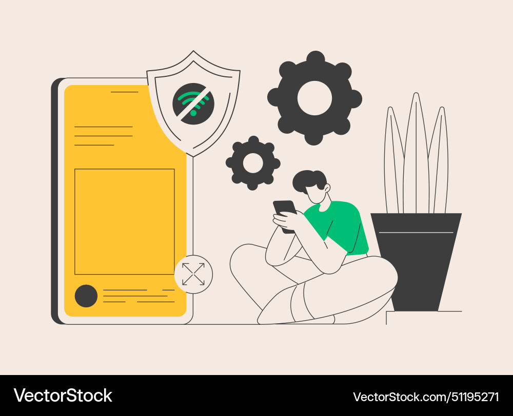 Progressive web app abstract concept Progressive web app abstract concept vector image
